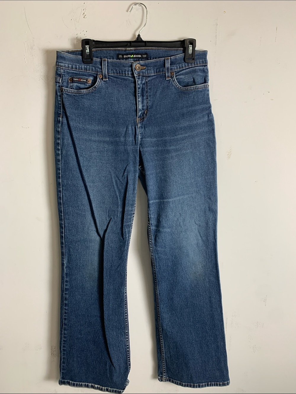 DKNY Blue Denim Jeans with Contrast Stitching